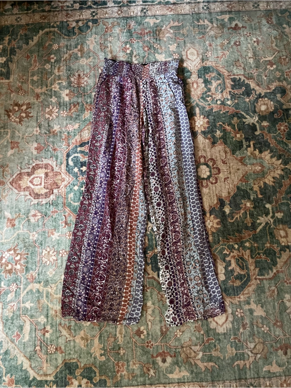 Multi colored comfy flowy pants